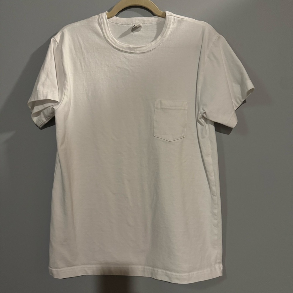 3sixteen Heavy White Short Sleeve Pocket Tee
